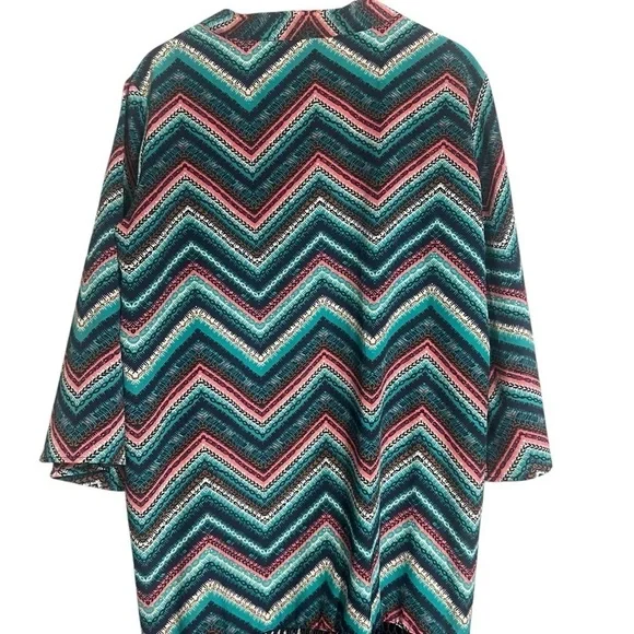 WRANGLER Fringe Kimono shawl western cowgirl Medium rodeo boho - Picture 7 of 10